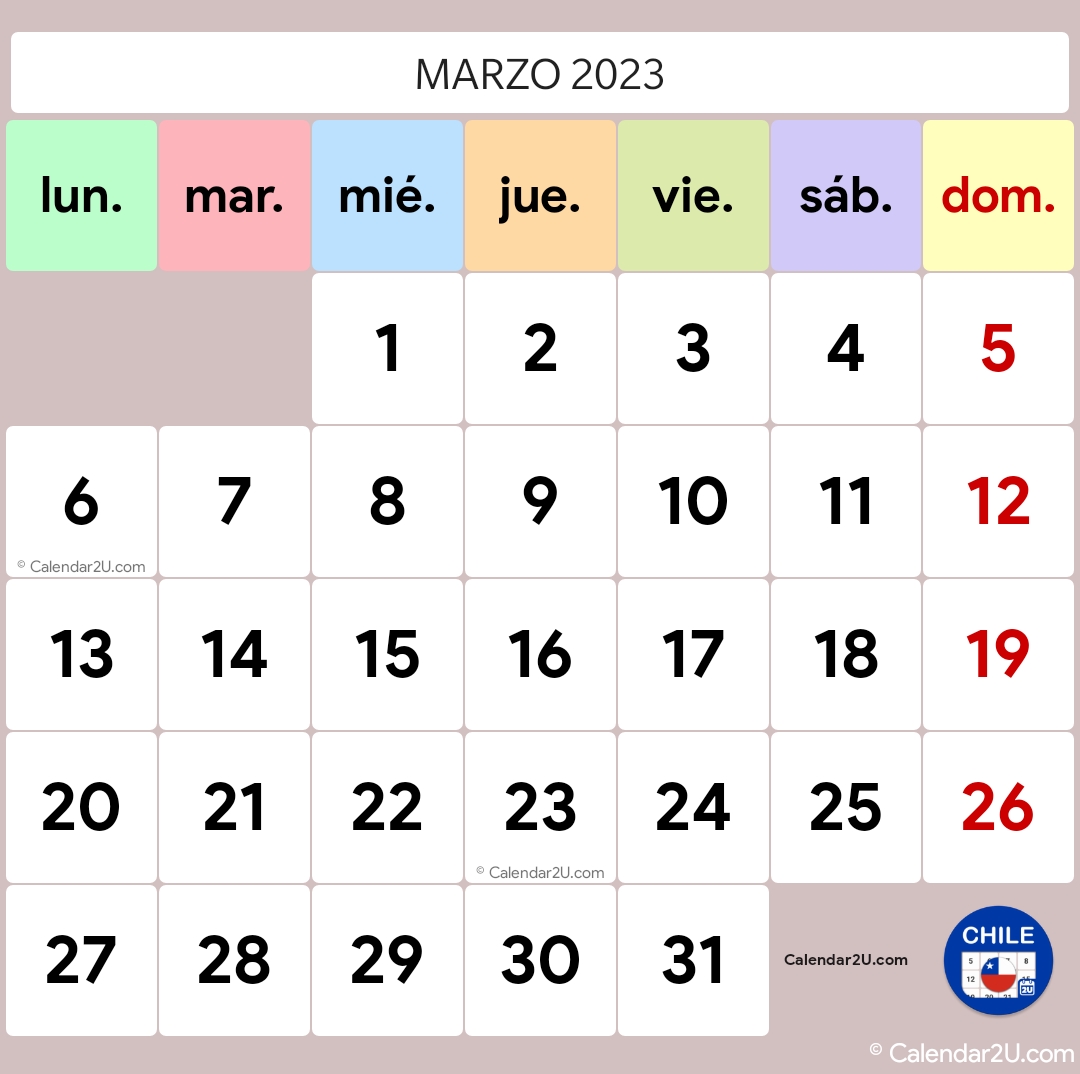 Chile Calendar