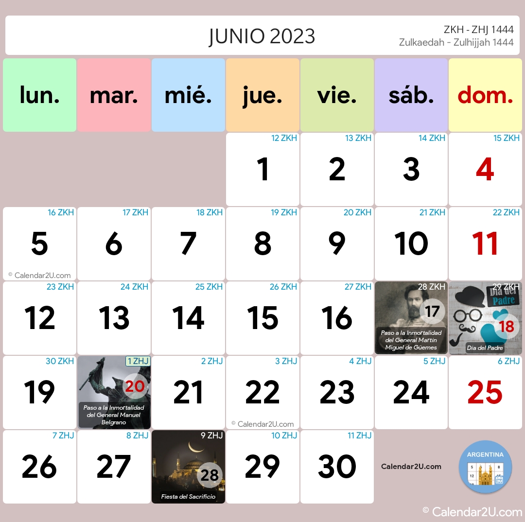 Argentina Calendar