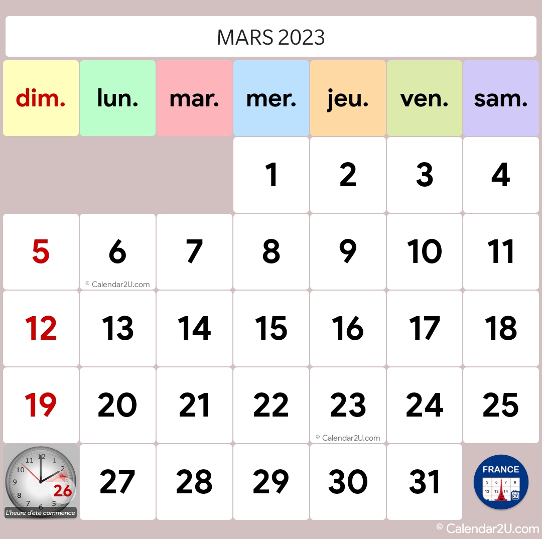 France Calendar