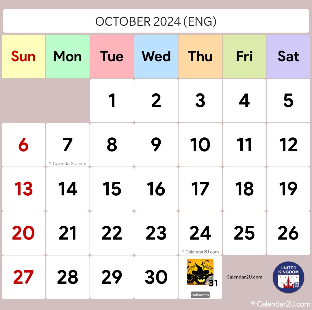 United Kingdom Calendar