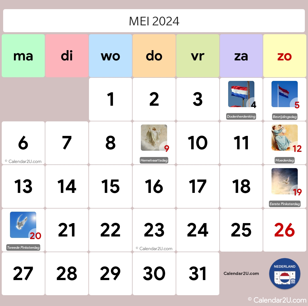 Nederland (Netherlands) Calendar