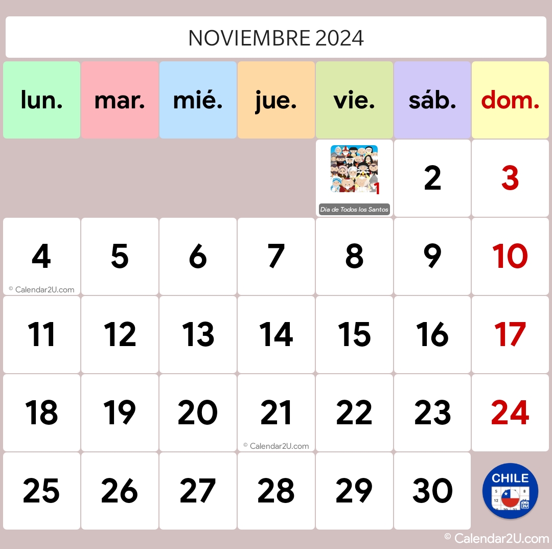 Chile Calendar