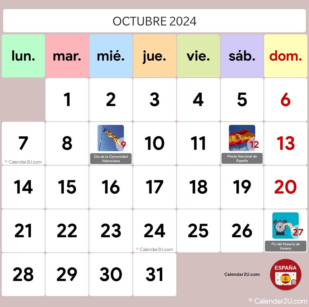 Spain Calendar