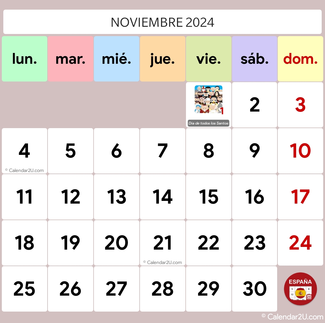 Spain Calendar