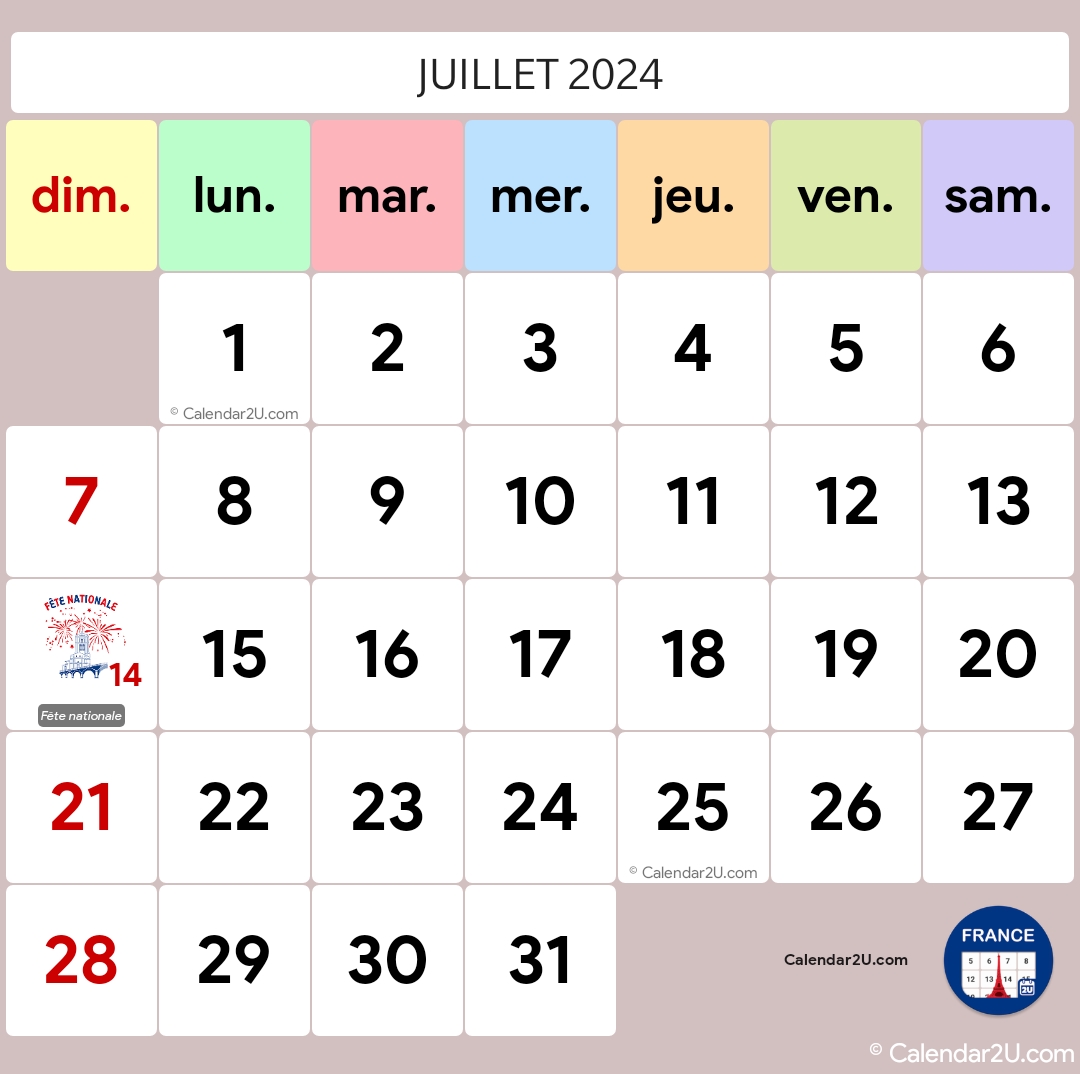 France (France) Calendar