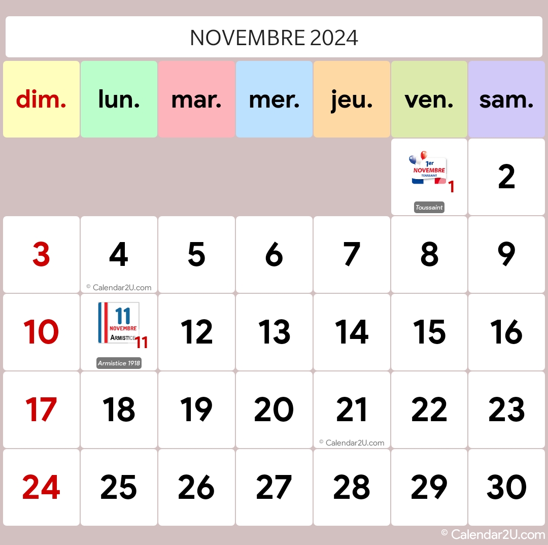 Calendar Image 2024 11