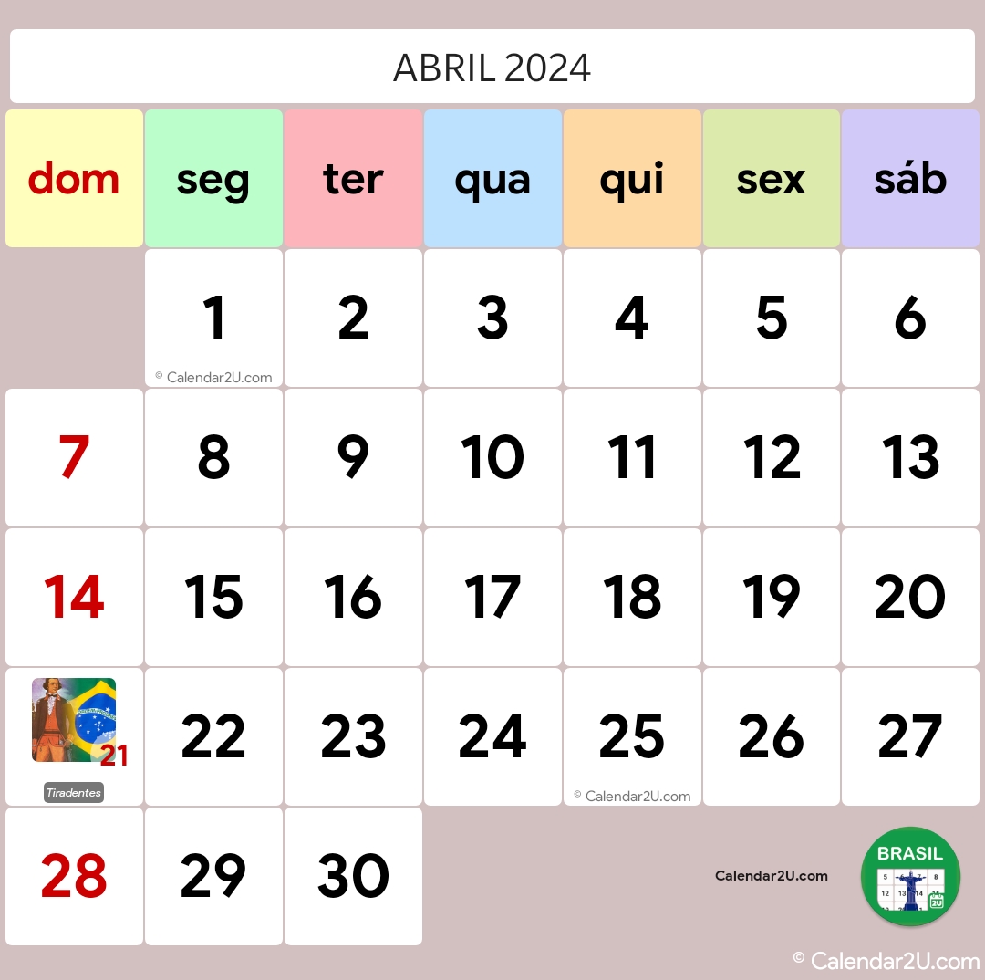 Brazil Calendar