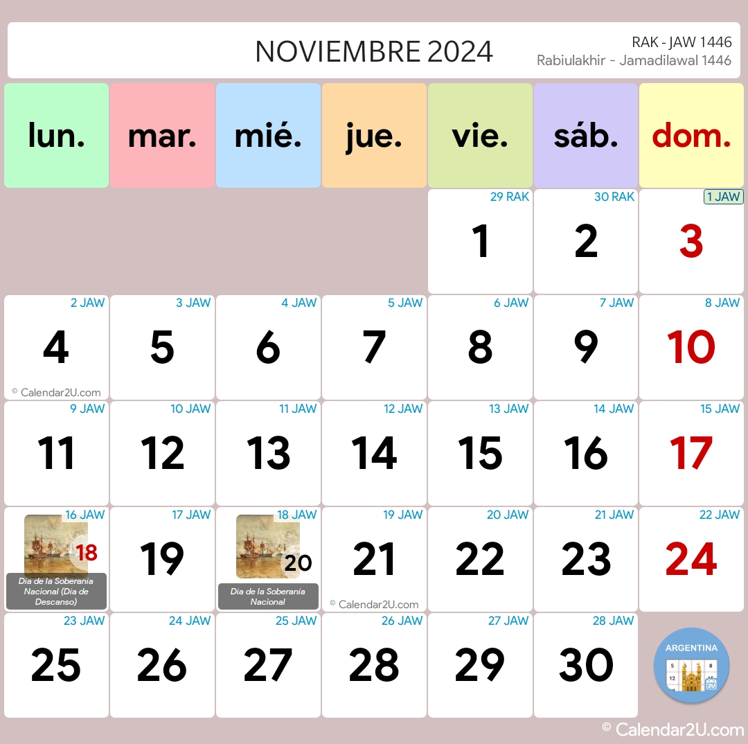 Argentina Calendar