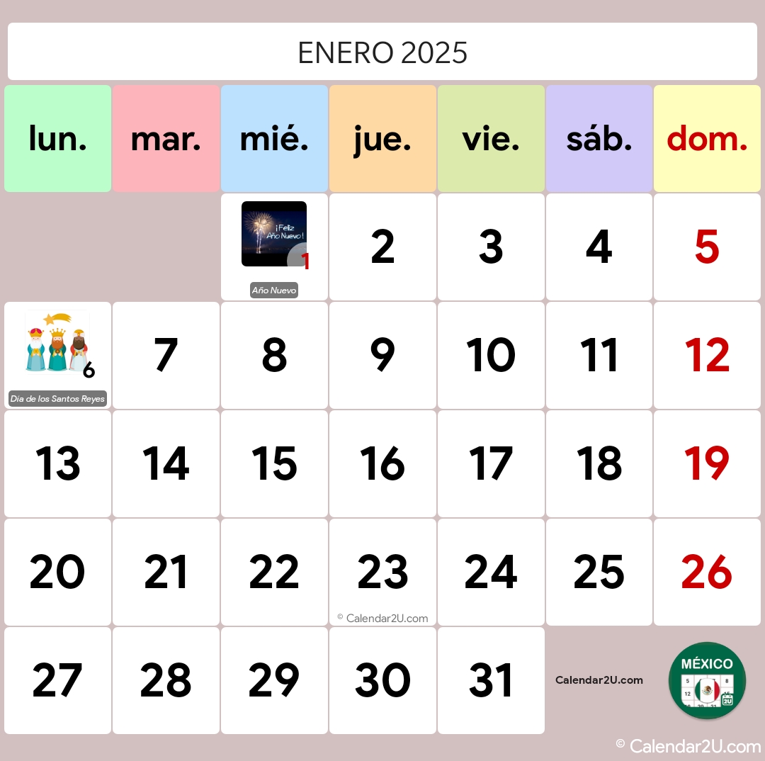 Mexico Calendar