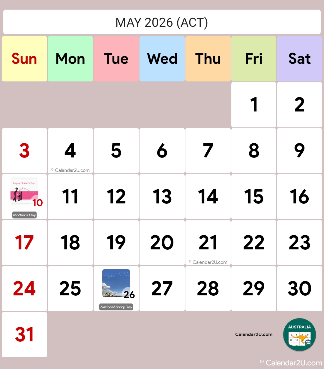 Calendar Image 2026 5