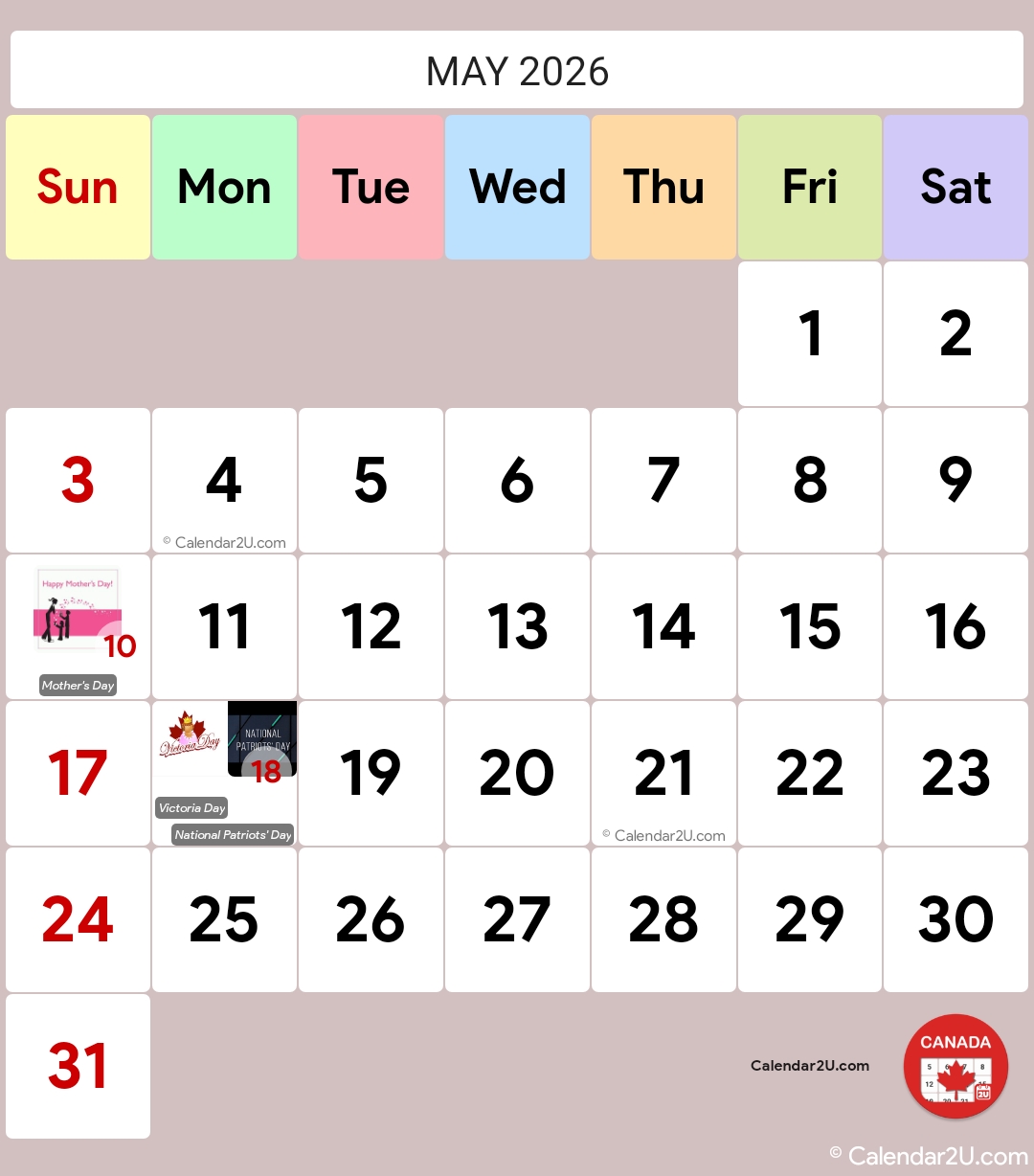 Calendar Image 2026 5