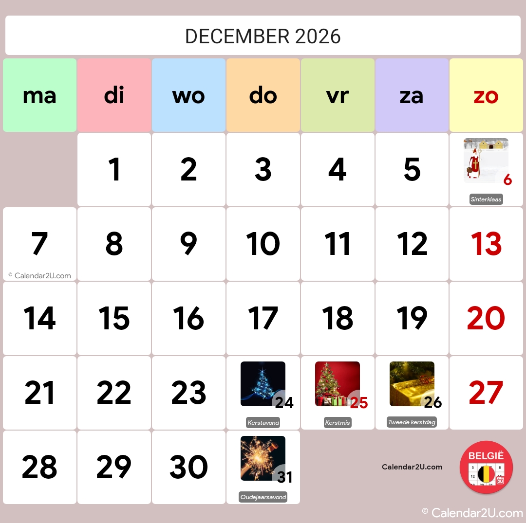 Calendar Image 2026 12