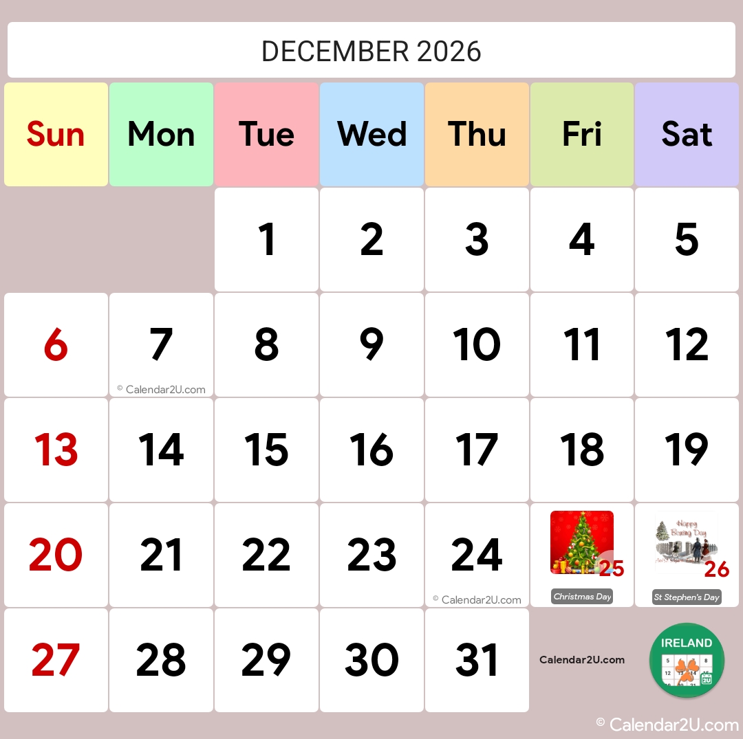Calendar Image 2026 12