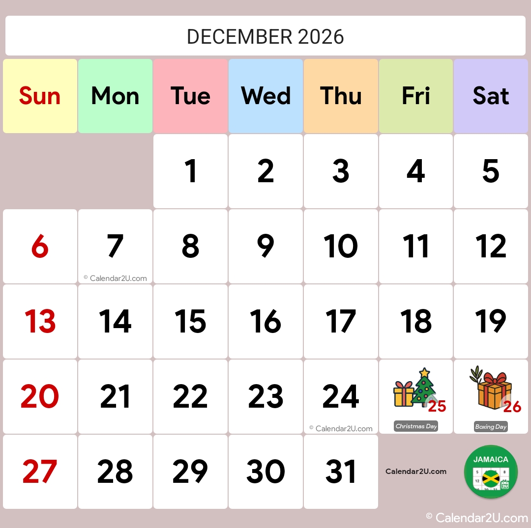 Calendar Image 2026 12