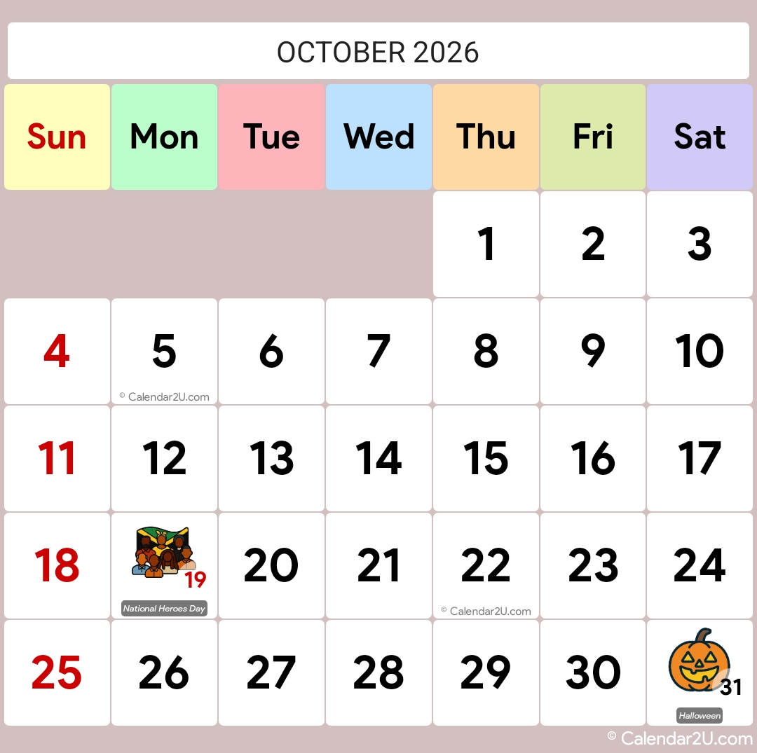 Calendar Image 2026 10