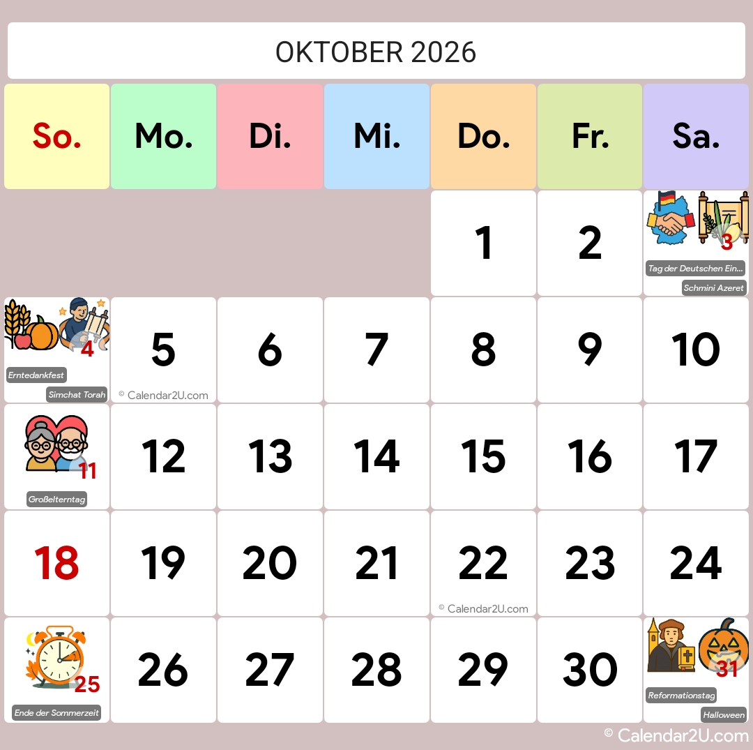 Calendar Image 2026 10