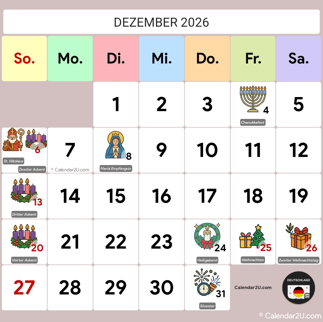 Calendar Image 2026 12