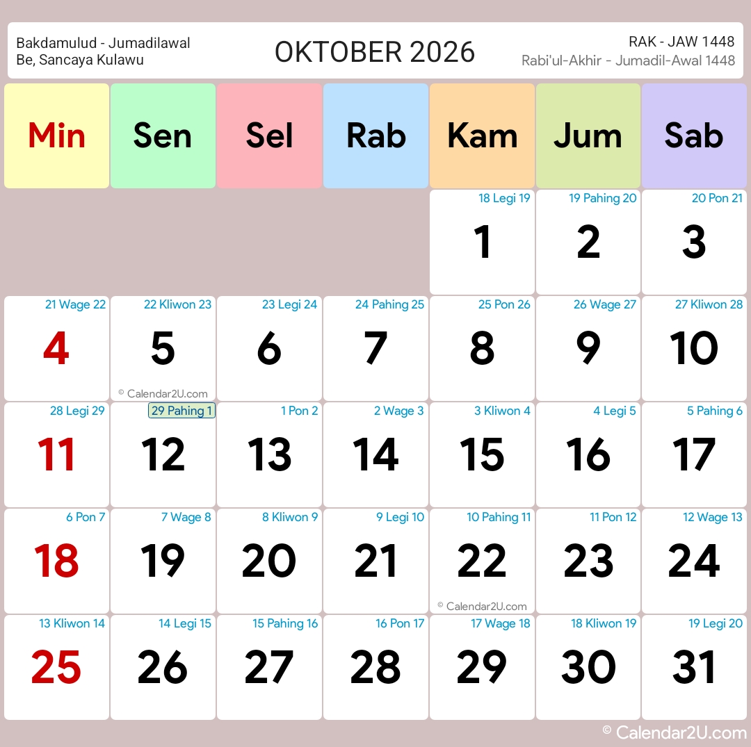 Calendar Image 2026 10