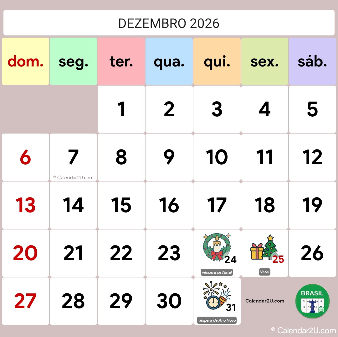 Calendar Image 2026 12