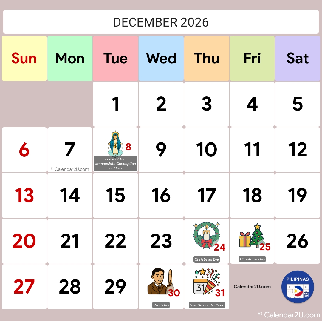 Calendar Image 2026 12