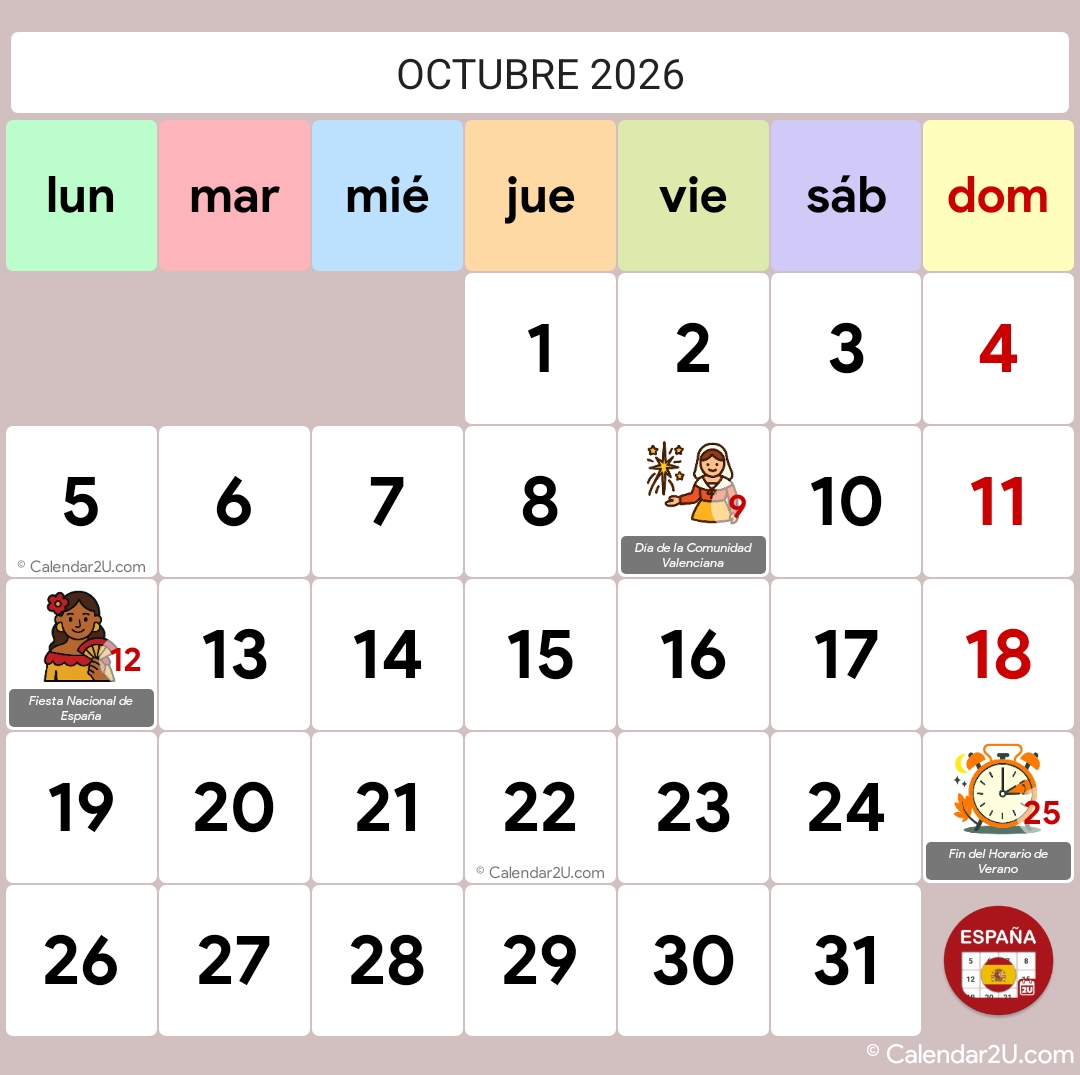 Calendar Image 2026 10