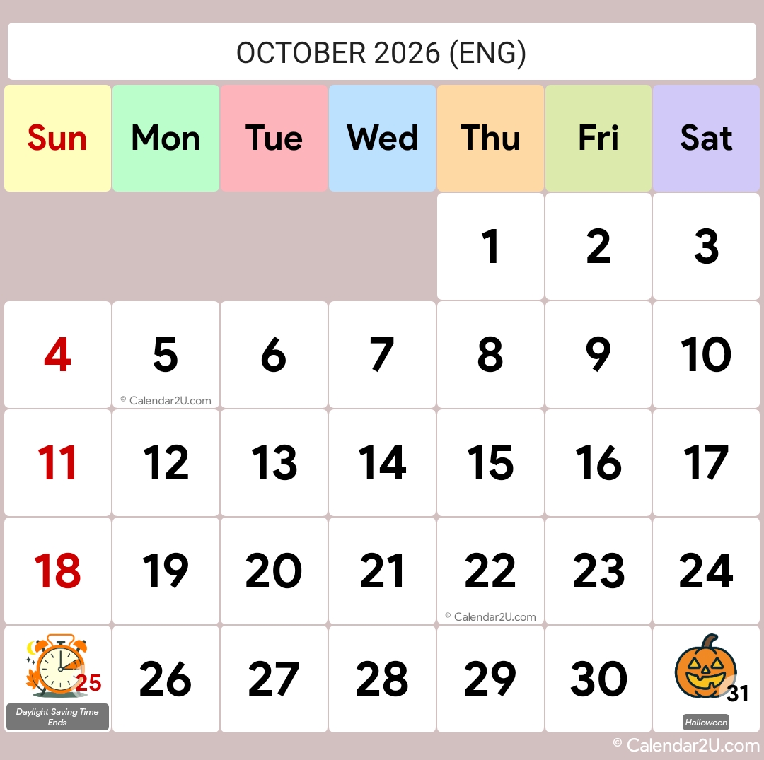 Calendar Image 2026 10