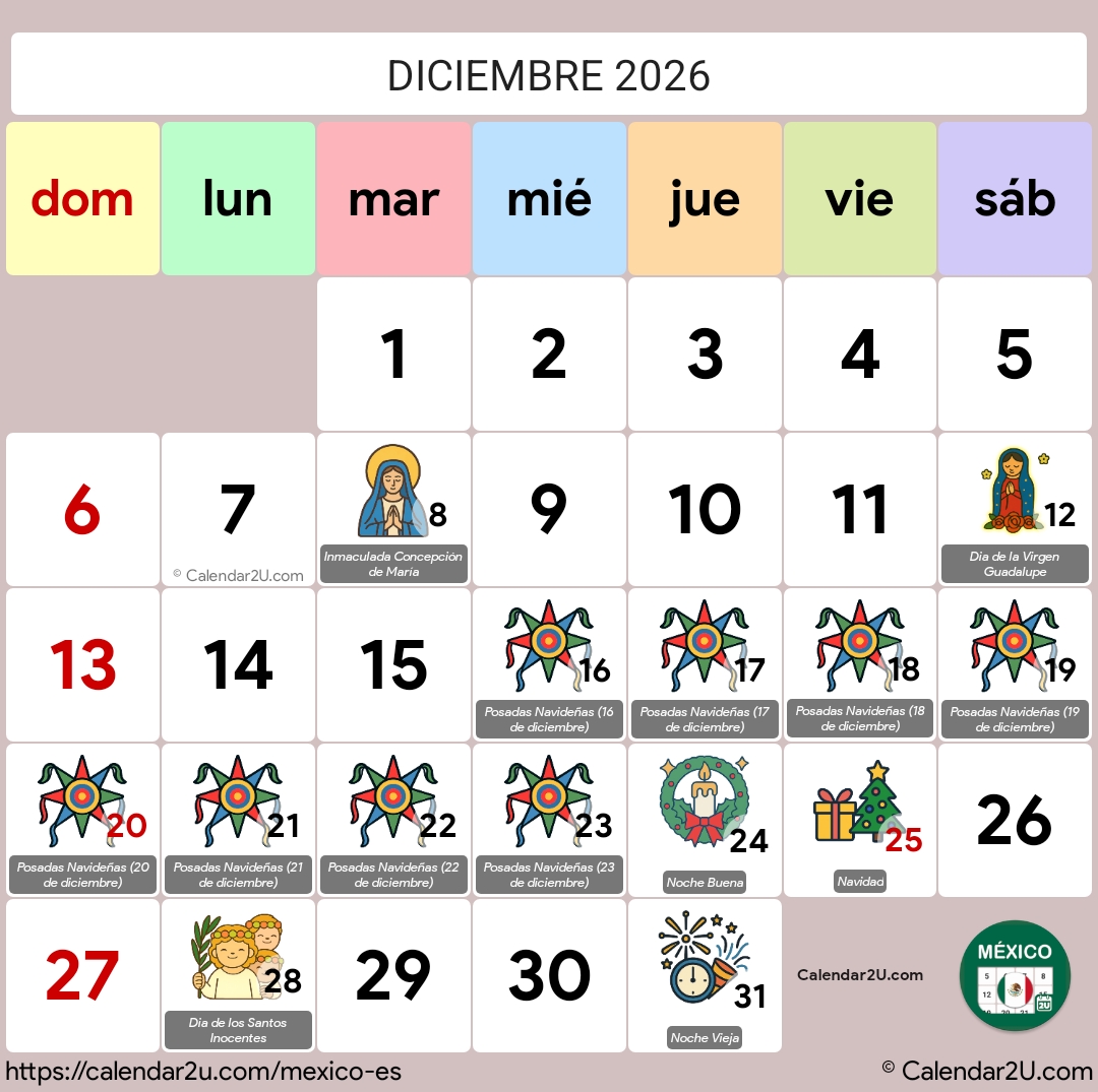 Calendar Image 2026 12