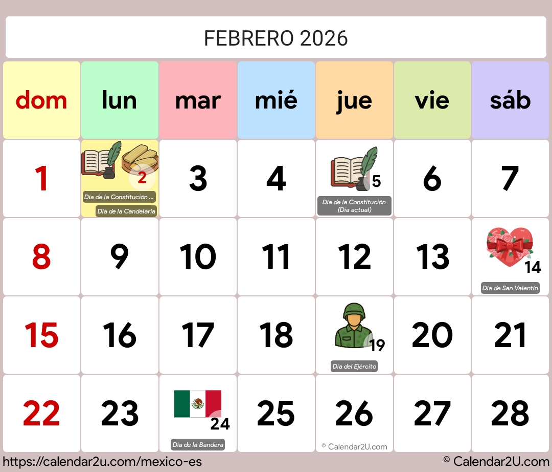 Mexico Calendar